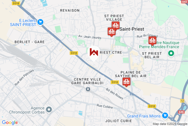 Hôpitaux Dans un rayon de 1km