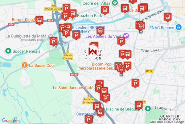 Transports dans un rayon de 1km