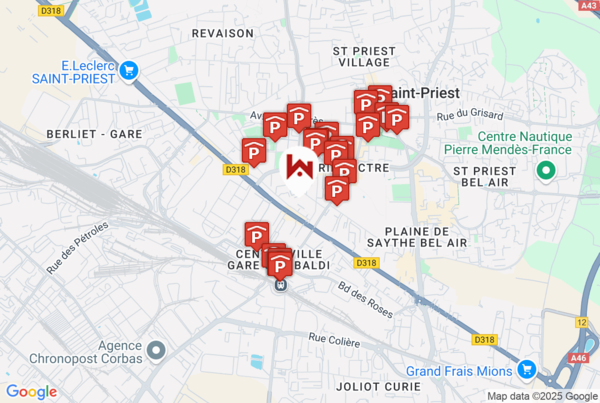 Parkings Dans un rayon de 1km