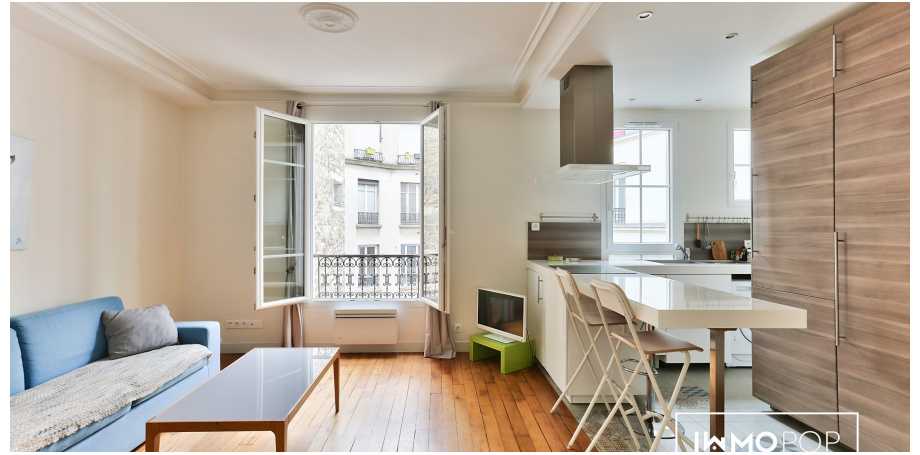 Appartement meublé Type 2 à louer de 39 m² + cave à Paris 12ème