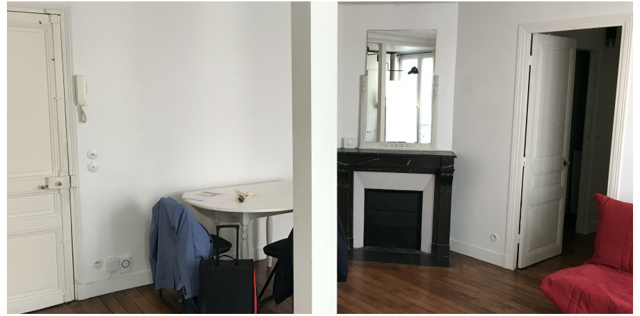Appartement Type 2 meublé de 35 m² à Paris 17ème