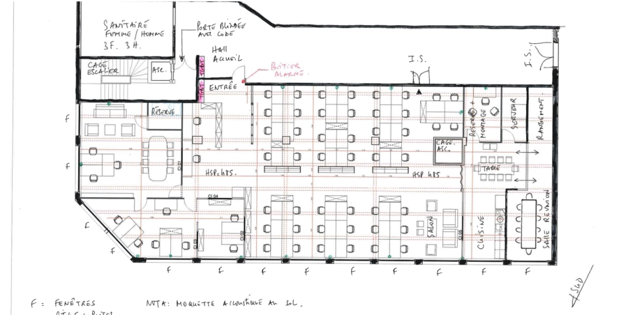 Bureaux de 356 m² - Mairie de Montrouge