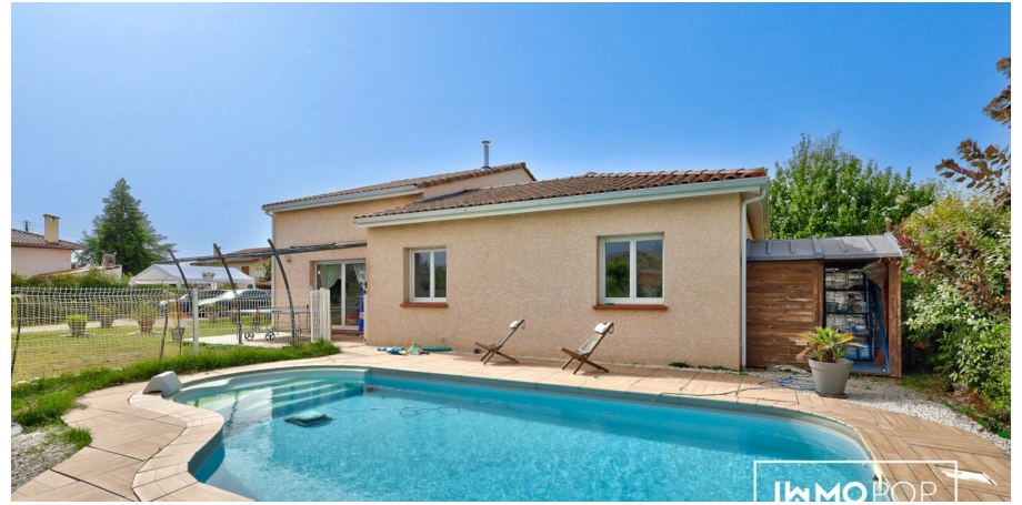 Villa T4 de 108m² avec jardin et piscine à louer sur Bouloc