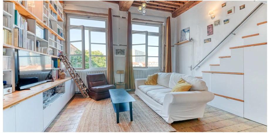 Appartement canut de 86m² + cave à louer quartier Croix-Rousse