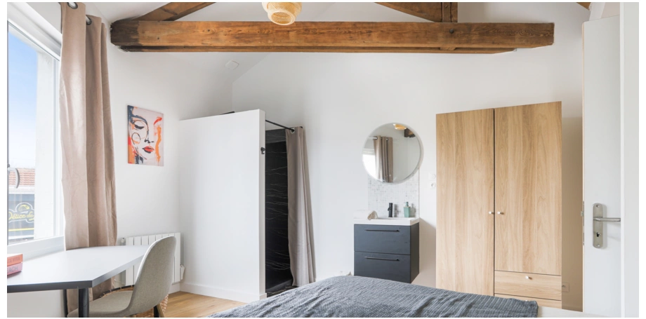Chambre de 16m2 en colocation proche Bassin à flot