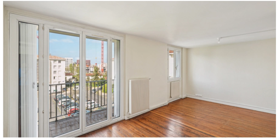 Appartement non meublé Type 3 de 61m² avec balcon et cave à Bordeaux